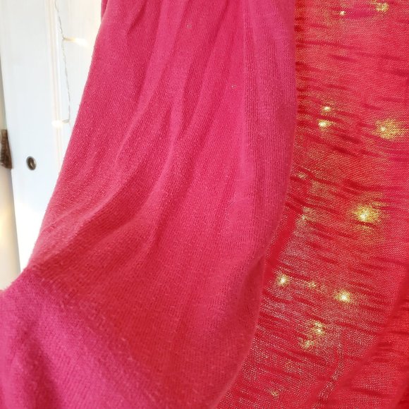 🍨 Open Front Soft Heather Magenta Cardigan - Picture 6 of 6